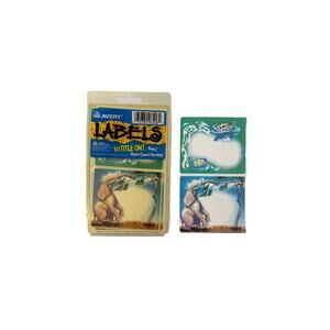 Vintage Stationery - Book Stickers - Avery Labels with Animal Images - 1994